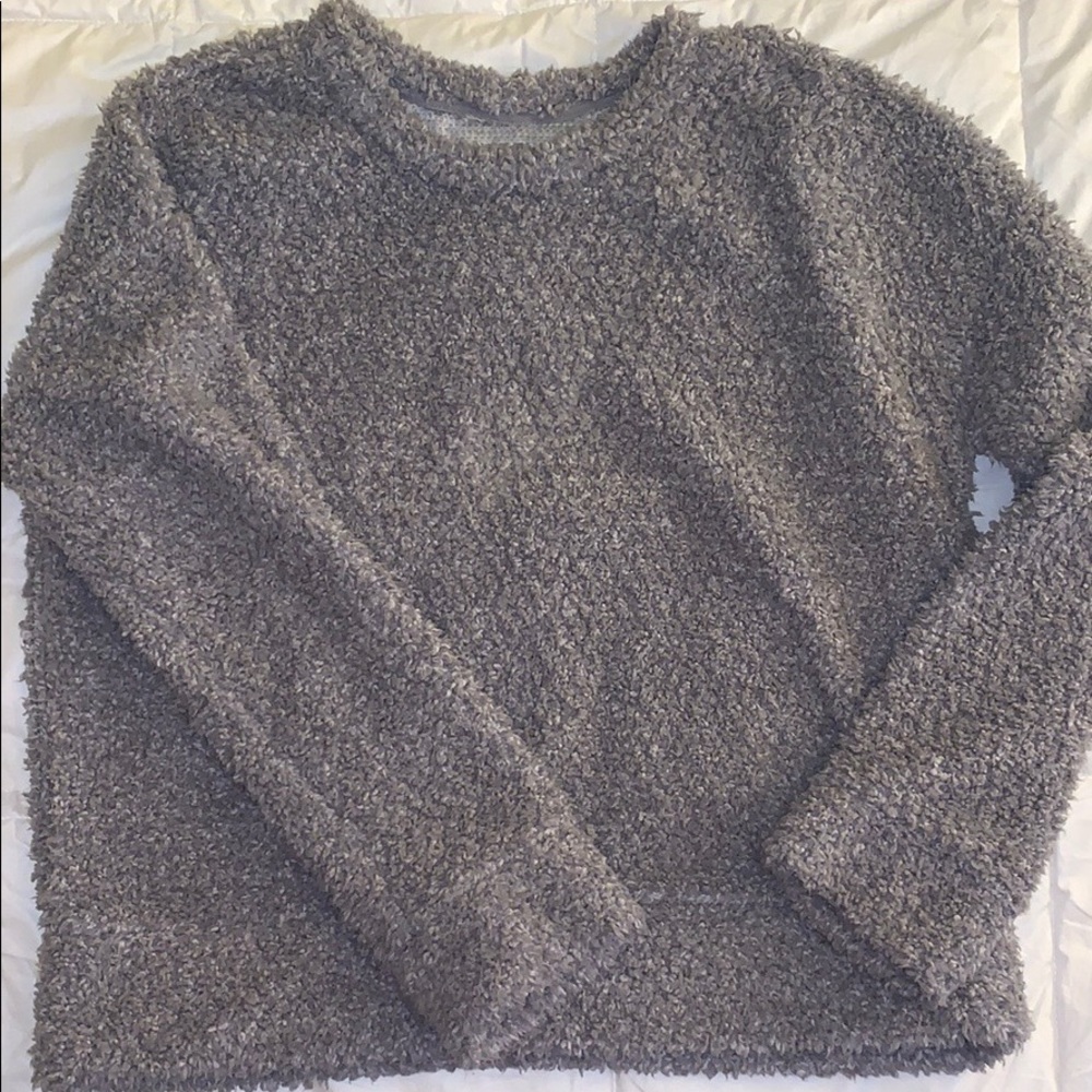 Gray Fuzzy Sweater
